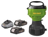 Procraft CPN22bb accu-zwembadpomp 20 V 3200 l/u + 2x accu 2,0 Ah + oplader