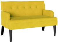 vidaXL Chesterfield Bank Geel Fluweel 112 x 65,5 x 75 cm