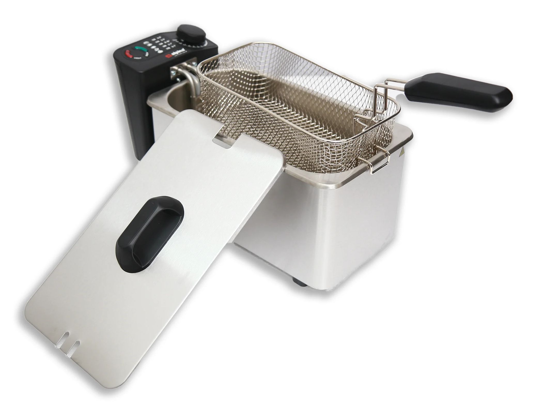 Alpina Friteuse - Frituurpan - 3 Liter - 2000W - RVS - Zwart