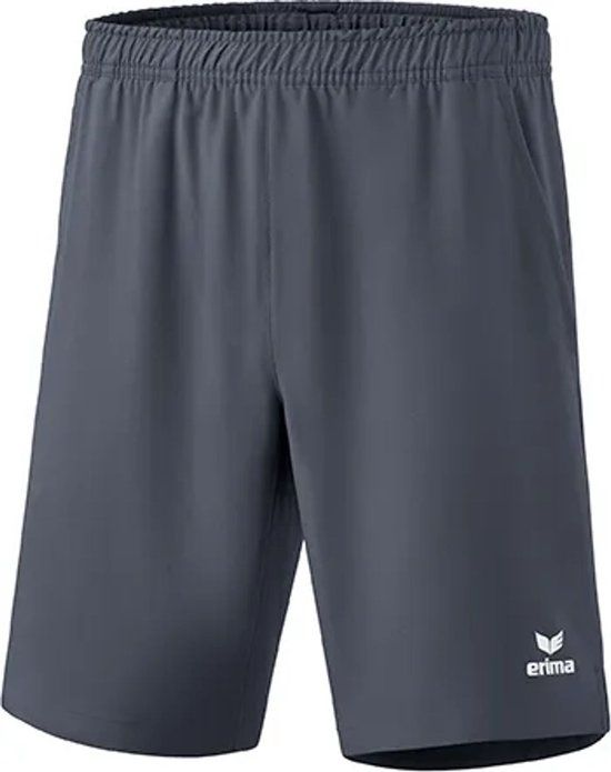 Erima Tennisshort Kind Slate Grijs Maat 140 - Unisex - Kinderen