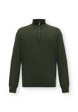 Fynch Hatton 1614215 Pull col roulé demi-zip Vert 3XL Homme
