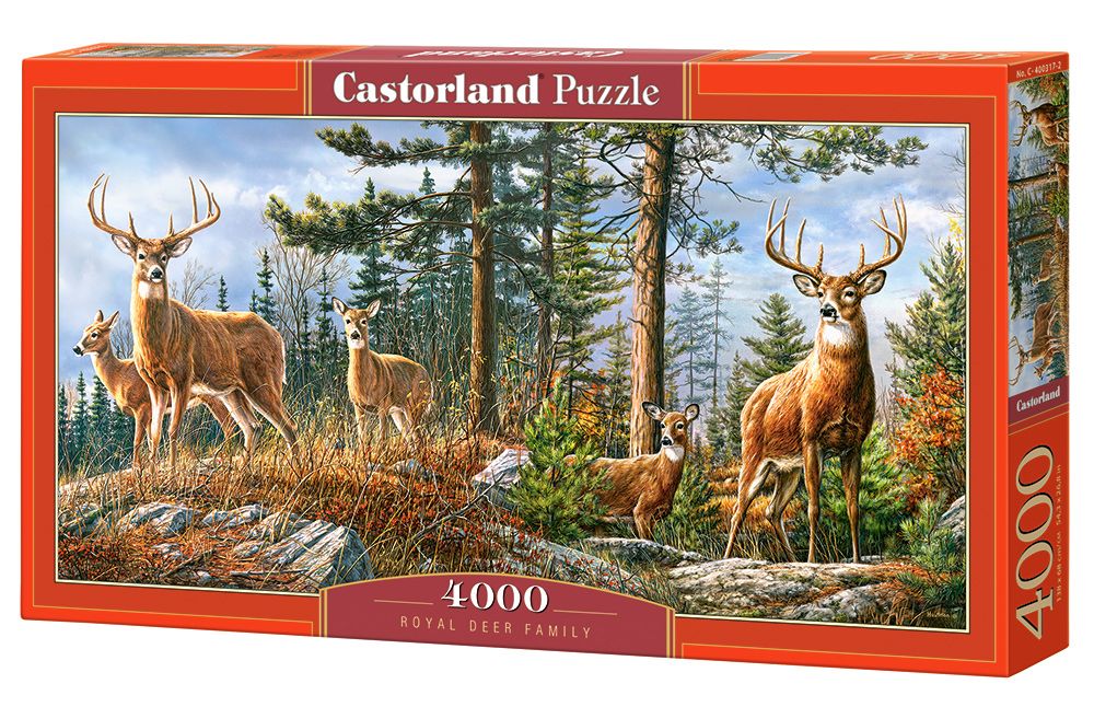 Castorland Royal Deer Family - 4000 stukjes Puzzel - Meerkleurig