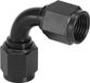 Allecto plus - Bus pivotante noire à 90 degrés pour tuyaux de chauffage de voiture, commerce et industrie - Raccord AN6 - Matériau durable