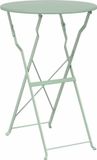 Table de bistrot vert menthe clair Ø 50 x 71 cm Acier thermolaqué