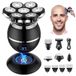 ETENTOUS 7D Elektrisch scheerapparaat voor heren, 6-in-1 tondeuse voor heren, waterdicht, IPX7, met led-display, 9 schoonheidsset