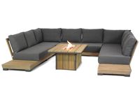 Lifestyle Garden Furniture Lifestyle Hilton/Seaside 120 cm loungeset U-vorm 6-delig