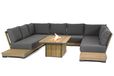 Lifestyle Garden Furniture Lifestyle Hilton/Seaside 120 cm loungeset U-vorm 6-delig