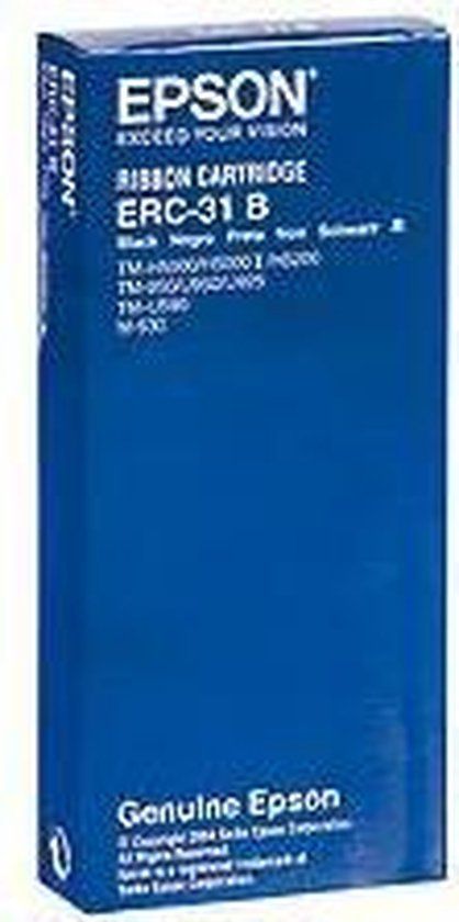 Epson ERC31B Black Ribbon Cartridge
