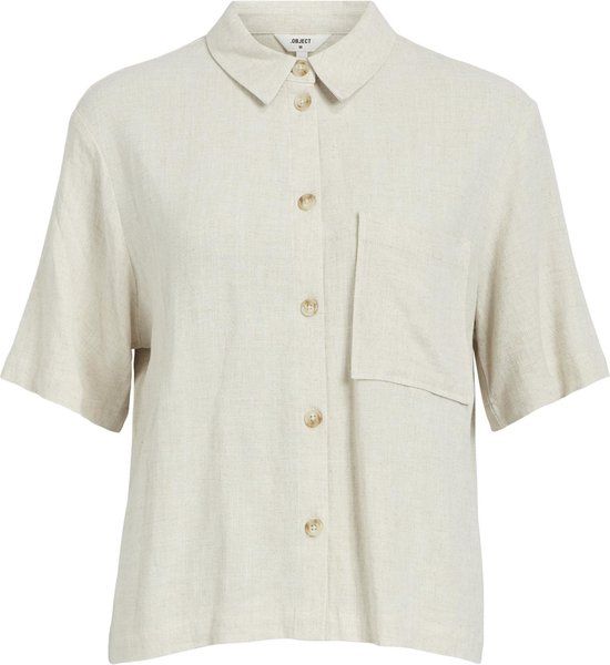 Object Blouse Objsanne 2/4 Shirt Noos - Sandshell - W38