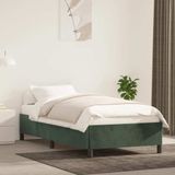 Maison Exclusive - Cadre de lit sans matelas, vert foncé, 90x200 cm, velours