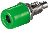 Goobay Groene banana contra connector voor paneelmontage