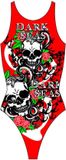 CROTTON SA Turbo Dark Seas Maillot de bain Rouge 7-8 Ans Fille