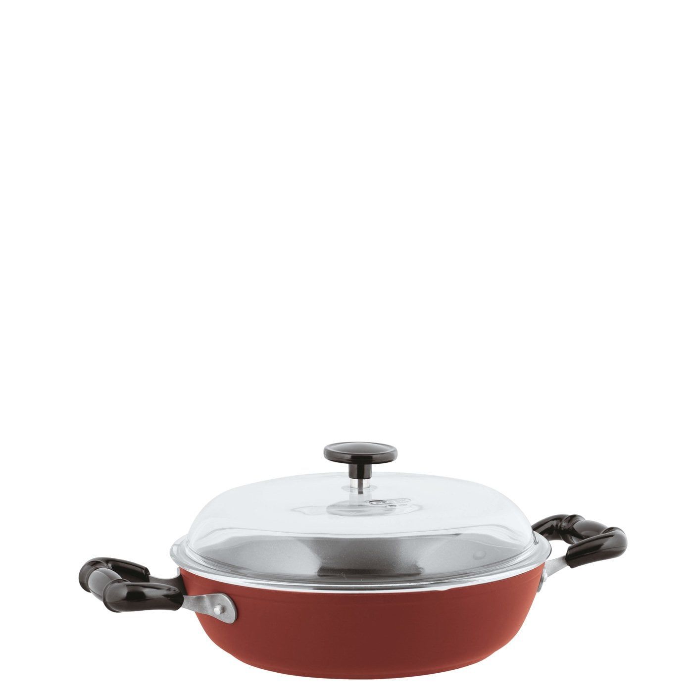 Sambonet Vintage Sauteerpan - Incl. Deksel - Aluminium - Ø28cm - Rood