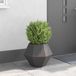 VidaXL Plantenbak zwart 50 x 50 x 40 cm staal