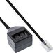 InLine 69942 telefoonkabel 0,2 m Zwart