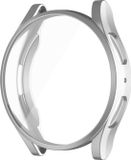 DrPhone AC6 - TPU PC Case - Bescherm Cover - Geschikt voor Galaxy Watch 4 44mm - Ingebouwde Screen Protector – Zilver