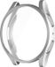 DrPhone AC6 - TPU PC Case - Bescherm Cover - Geschikt voor Galaxy Watch 4 44mm - Ingebouwde Screen Protector – Zilver