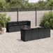Maison Exclusive - Ensemble de meubles de jardin 9 pièces avec canapé et coussins, noir, en polyrotin