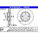ATE Lot De 2 Disques De Frein 24.0128-0234.1 Hyundai 51712-1m500 51712-2l500