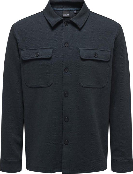 Only&sons Only & Sons ONSNEWKODYL OVERSHIRT SWEAT NOOS Heren Overhemd - Dark Navy - M