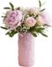 DK Design Bloemenvaas Hearts - roze - keramiek - 15 x 30 cm