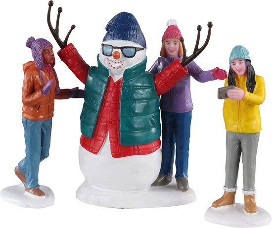 Lemax - Snowman Selfie- Set Of 3