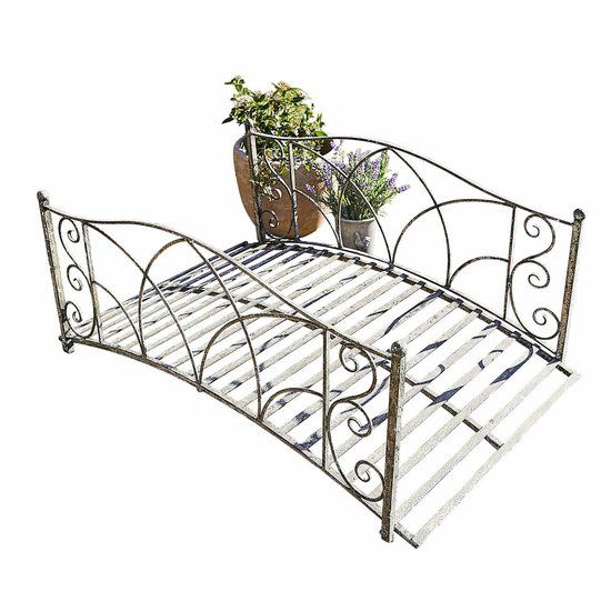 LOBERON Decoratieve brug Escàs antiekgrijs