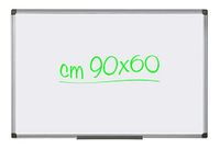 Magnetisch whitewallpaper, 90 x 60 cm, met aluminium frame, magnetisch oppervlak van gelakt staal