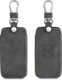 kwmobile autosleutelbehuizing donkergrijs voor Renault 4-knops Smartkey (alleen Keyless Go)