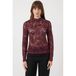 YAS top slim fit - rouge foncé