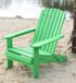 DanDiBo Chaise de plage, bois, vert, chaise de jardin, pliable, chaise longue Adirondack