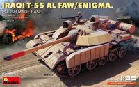 MiniArt Modelbouwpakket Militaire voertuigen - 37080 Iraakse T-55 Al Faw / Enigma - Poolse Basis - Tank Plastic - 1:35 - Modelbouw