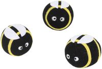 HI drogerballen/wasbollen - 3x stuks - bijen - voor zachte/kreukvrije was - wasdroger ballen