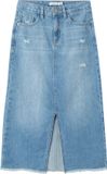 Name it NkfKat zomer jeans rok lang - licht blauw denim - Maat 152