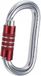 CAMP Ovale XL 3Lock karabijnhaak - Rood/Zilver