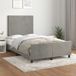 Maison Exclusive - Cadre de lit sans matelas, gris clair, 120x200 cm, velours