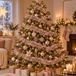 Decoris Kerstslinger - 10 stuks - Lichtroze - 270 x 7 cm