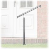Relaxdays Trapleuning - RVS - 80 cm - Binnen & Buiten