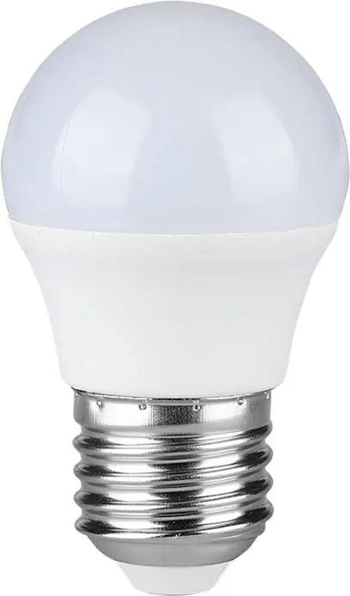 V-tac E27 LED Lamp - 3.7 Watt - 320 Lumen - Kogellamp G45 - 3000K Warm wit licht - Vervangt 25 Watt