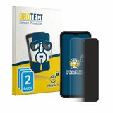 BROTECT - privacy screenprotector voor Oukitel WP66 - Folie Beschermfolie Blauwlichtfilter 2 Stuks