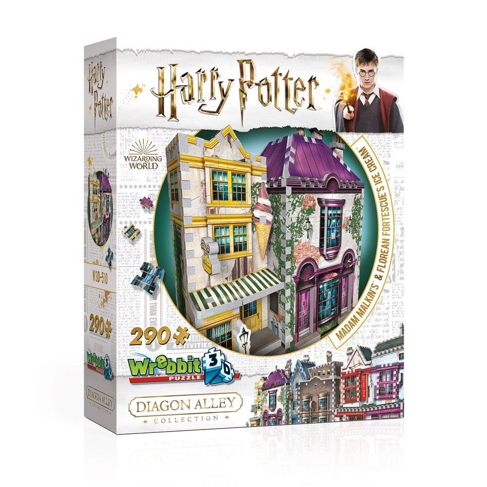 Wrebbit 3D Puzzle - Harry Potter Madam Malkin's & Florean Fortescue's Ice Cream 290