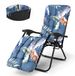 Housse de bain de soleil - Housse pour lit de repos - 170 x 23 x 8 cm - Polyester - Jacquard - Housse seule - Couleur : bleu foncé