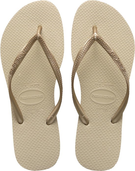 Havaianas Slim Sandalen Dames beige 2018 EU 4344 Braziliaans 4142 Teenslippers