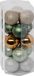Atmosphera Kerstballen 30x - Champagne/Groen - 5 cm - Kunststof