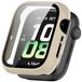 Wigento Honor Watch 5 Beige Plastic PC Protective Case with H9 Tempered Glass