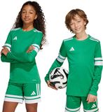 adidas teamwear adidas T-shirt Kinderen Squadra 25 Long Sleeve Groen - Maat 152cm