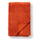 Dutch Decor Plaid Harvey - 150x200 cm - Potters Clay - Oranje