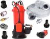 Pompe pour eau claire et sale, capot de protection, pompe submersible, tuyau d'incendie de 2 pouces, 20 mètres
