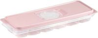 Plasticforte Ice Cube Tray with Lid - 12 Ice Cubes - Plastic - Old Pink - Ice Cube Maker