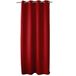 ED ENJOY HOME Verduisteringsgordijn met zilveren oogjes, rood, 140 x 240 cm, 100% polyester, Oeko-Tex-gecertificeerde stof, zoethoutcollectie